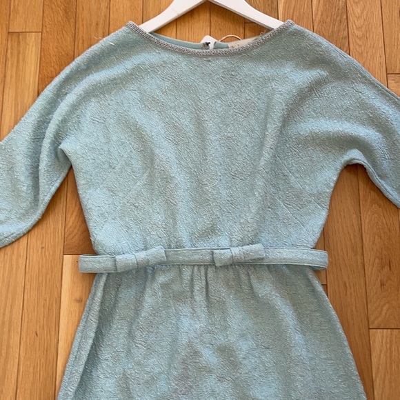 Vintage 1960s Lurex Blue Dress - Picture 2 of 16